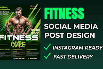design fitness instagram post