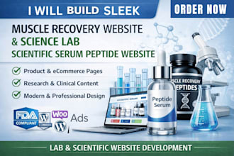 build muscle recovery website and science lab scientific serum peptide website