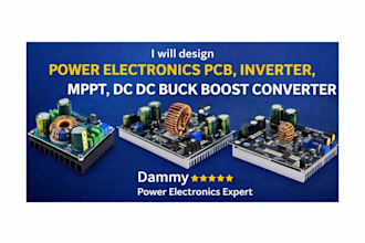 design power electronics pcb inverter mppt dc dc buck boost converter
