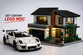 do 3d lego design, lego moc, lego toys, car, bike xml part list, pdf instruction