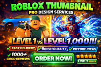 design eye catching roblox youtube thumbnails