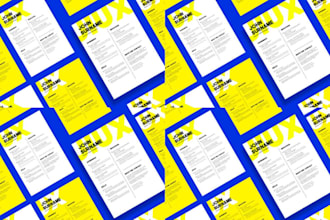 design, update cv,resume template and cover in any style