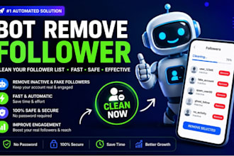 clean your social media by unfollowing users and removing bot followers