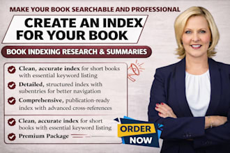 create an index for your book