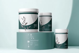 design minimal, modern and luxury packaging or label