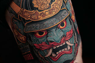 draw amazing japanese oriental tattoo