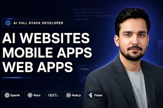 build ai website, ai mobile app, full stack web app development