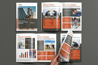 design real estate catalog, brochure, company profile corporate property listing