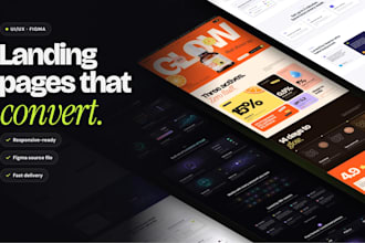 design a high converting landing page UI UX in figma