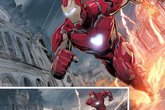 do superhero comic page