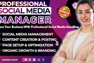 be your social media marketing manager and content creator