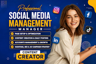be your social media marketing manager and content creator