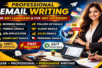 write business, formal and personal emails in any language