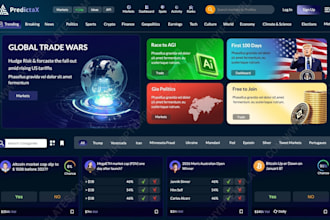 build a decentralized prediction marketplace prediction website like polymarke