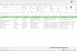 data research, prospect list building, email, data entry