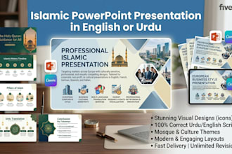 design  islamic powerpoint presentation in english or urdu