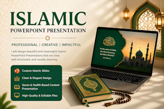 design  islamic powerpoint presentation in english or urdu
