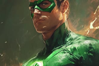 superhero character for comics