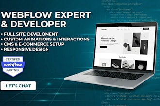 build a professional webflow website with cms