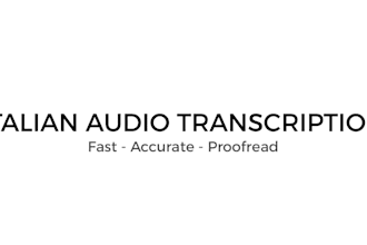 transcribe italian podcast or interview