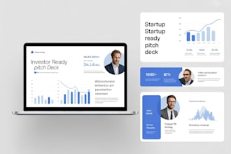 design a professional pitch deck, investor pitch deck, sales presentation