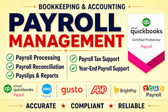 provide payroll processing, reconciliation  and tax support
