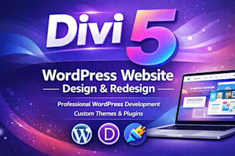 develop or redesign your website using divi 5