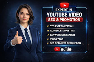 do youtube video SEO and promotion for channel growth