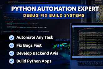 be your expert python developer and bug fixer