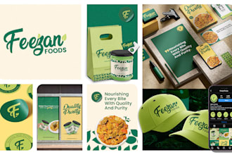create food logo, cafe branding, and restaurant branding