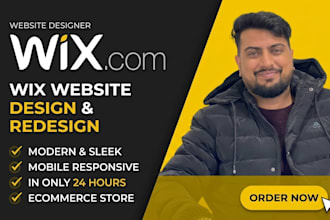 create a modern wix website design or wix redesign
