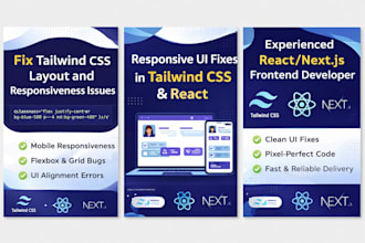 fix tailwind CSS layout and responsiveness issues