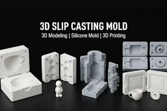 do custom silicone casting mold, slip casting, silicone concrete plaster mold