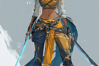 draw 2d game character or 2d game character
