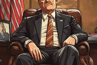 create digital political cartoon for political cartoon