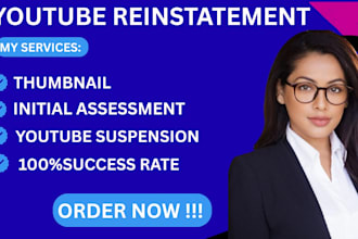 reinstate youtube channel and fix termination or policy strikes
