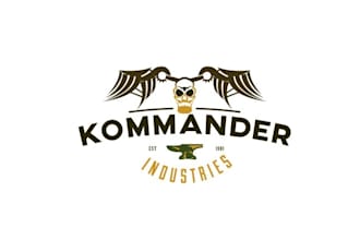 design tactical military dark evil steampunk logo