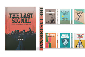 design minimalist book cover, modern amazon KDP cover and ebook cover design
