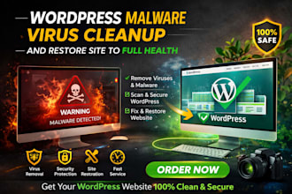 do wordpress malware virus cleanup and restore site to full health