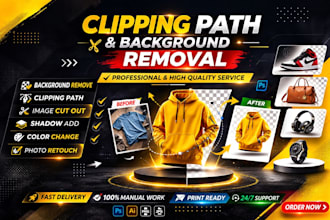 remove background professionally with precise clipping path