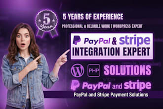 do stripe integration paypal integration on website