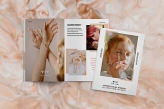 design luxury jewelry catalog product lookbook linesheet sellsheet magazine