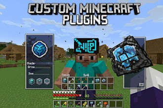 create your custom minecraft plugin on paper ,spigot, smp for your server