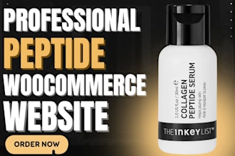build peptide website supplement website and nootropic store with woocommerce