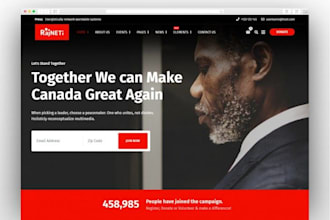 create political candidate election website and political campaign website