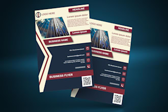 design print ready flyer for marketing and promotion