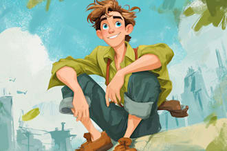 do a disney style cartoon portrait