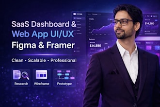 design modern saas dashboard and web app uiux in figma