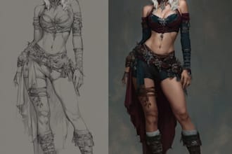 fantasy character art and fantasy character art