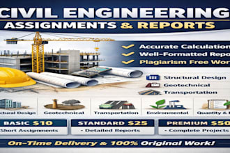 do civil engineering related report writing